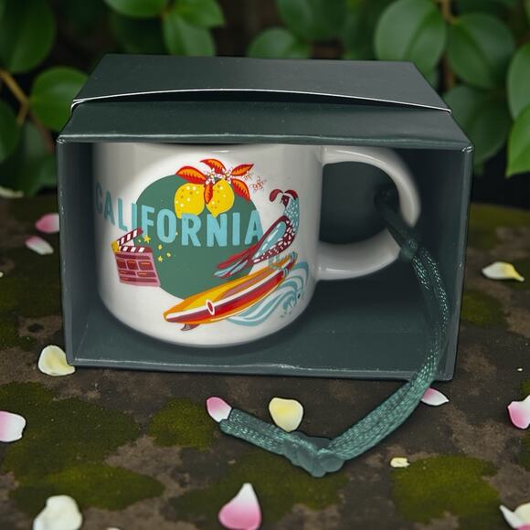 Starbucks Discovery Series California 2oz Mini Mug Ornament Demitasse New in Box - Picture 1 of 8